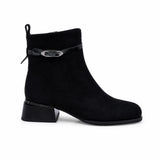 Ghete Dama Elegante Anna Viotti Piele Intoarsa D105-8010R-F25-SY01-1141-01 negre