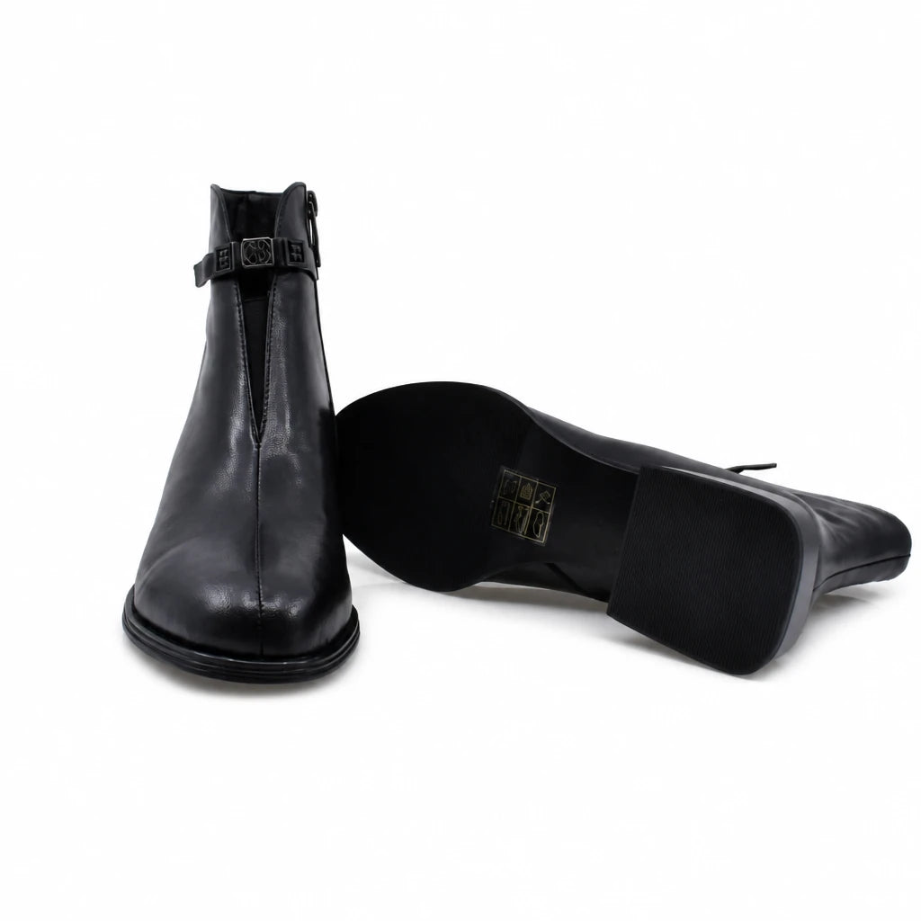 Ghete Dama Elegante Anna Viotti Piele Naturala D105-8010R-F43-NT01 negre