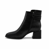 Ghete Dama Elegante Anna Viotti Piele Naturala D105-8033R-F73-NT18 negre