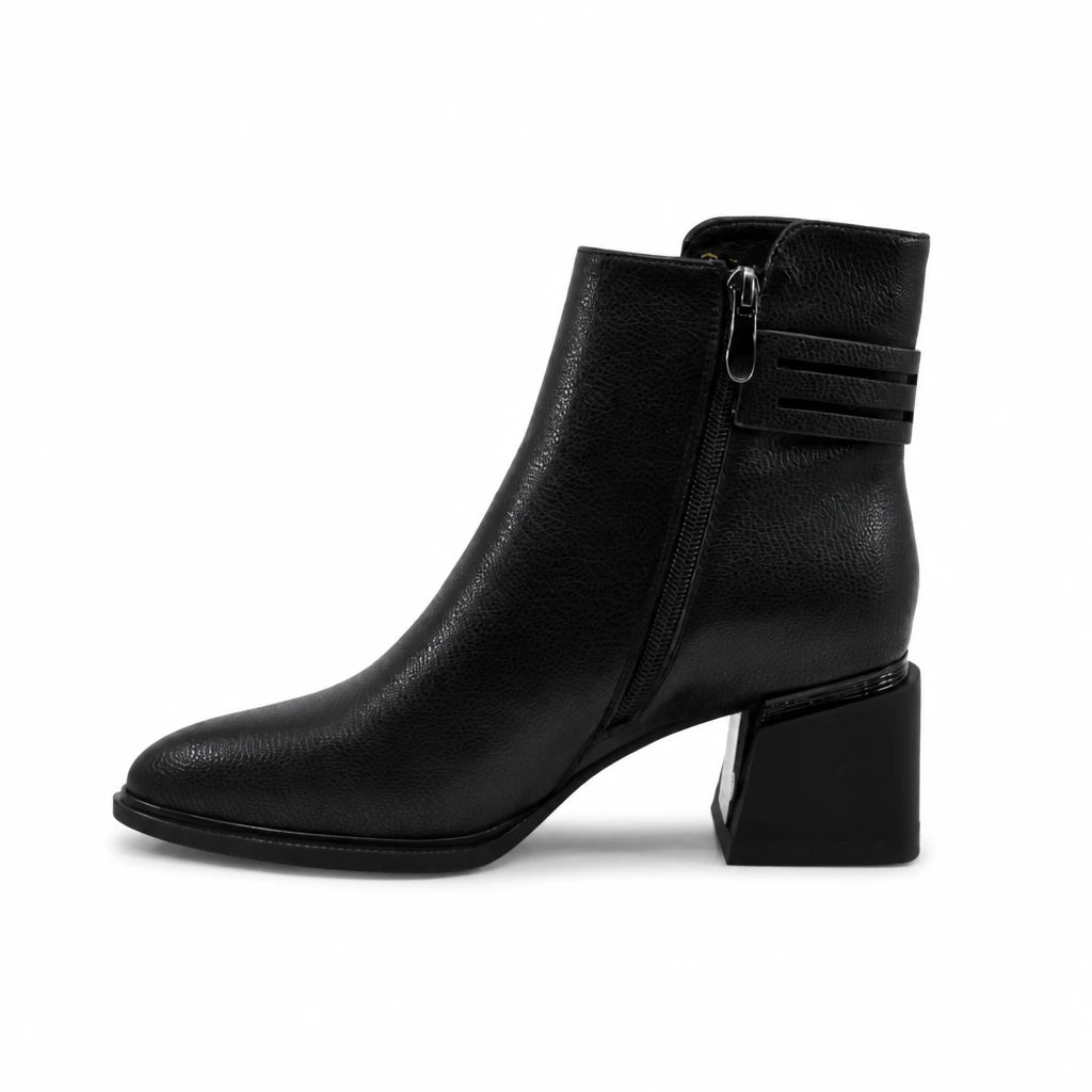 Ghete Dama Elegante Anna Viotti Piele Naturala D105-8033R-F73-NT18 negre