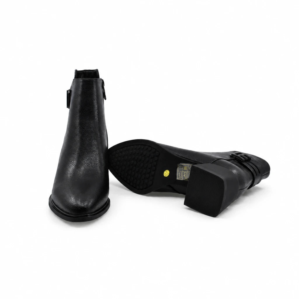 Ghete Dama Elegante Anna Viotti Piele Naturala D105-8033R-F73-NT18 negre