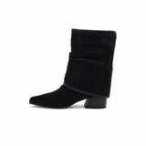 Ghete Dama Casual Anna Viotti Piele Intoarsa D105-8071R-F255-N43 maro