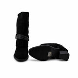 Ghete Dama Casual Anna Viotti Piele Intoarsa D105-8077R-F448-N64 negre
