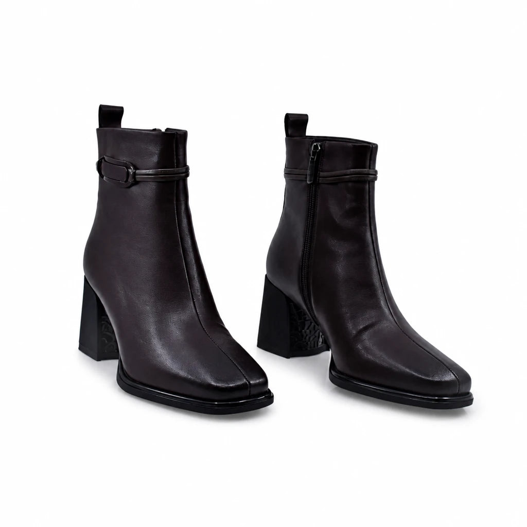 Ghete Dama Elegante Anna Viotti Piele Naturala D105-8102R-F269-YT52 maro