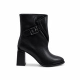 Ghete Dama Casual Anna Viotti Piele Naturala D105-BA11F-010-YT54 negre