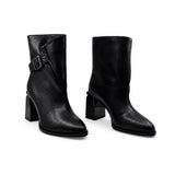 Ghete Dama Casual Anna Viotti Piele Naturala D105-BA11F-010-YT54 negre