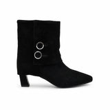 Ghete Dama Elegante Anna Viotti Piele Intoarsa D105-W32R-J1210-N64 negre