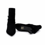 Ghete Dama Elegante Anna Viotti Piele Intoarsa D105-W32R-J1210-N64 negre