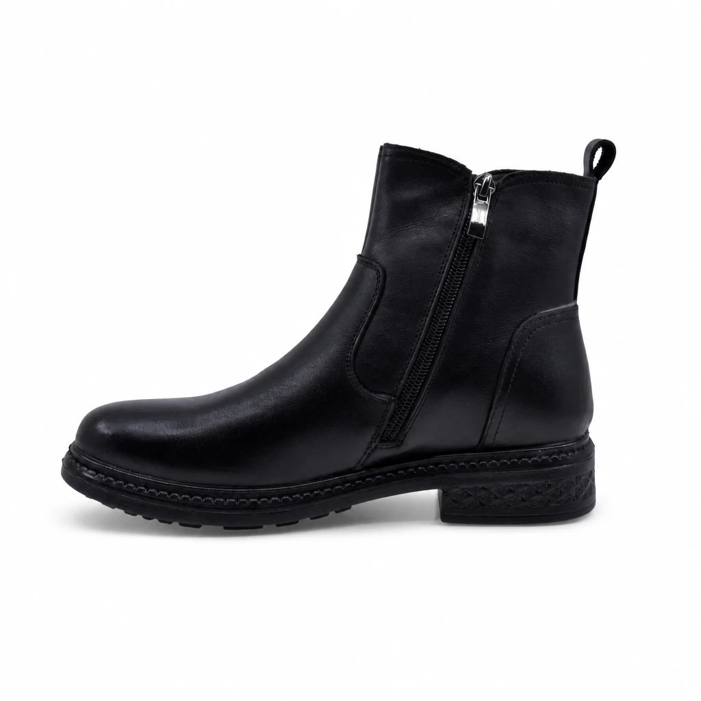 Ghete Dama Casual Anna Viotti Piele Naturala D111-26AW21 negre