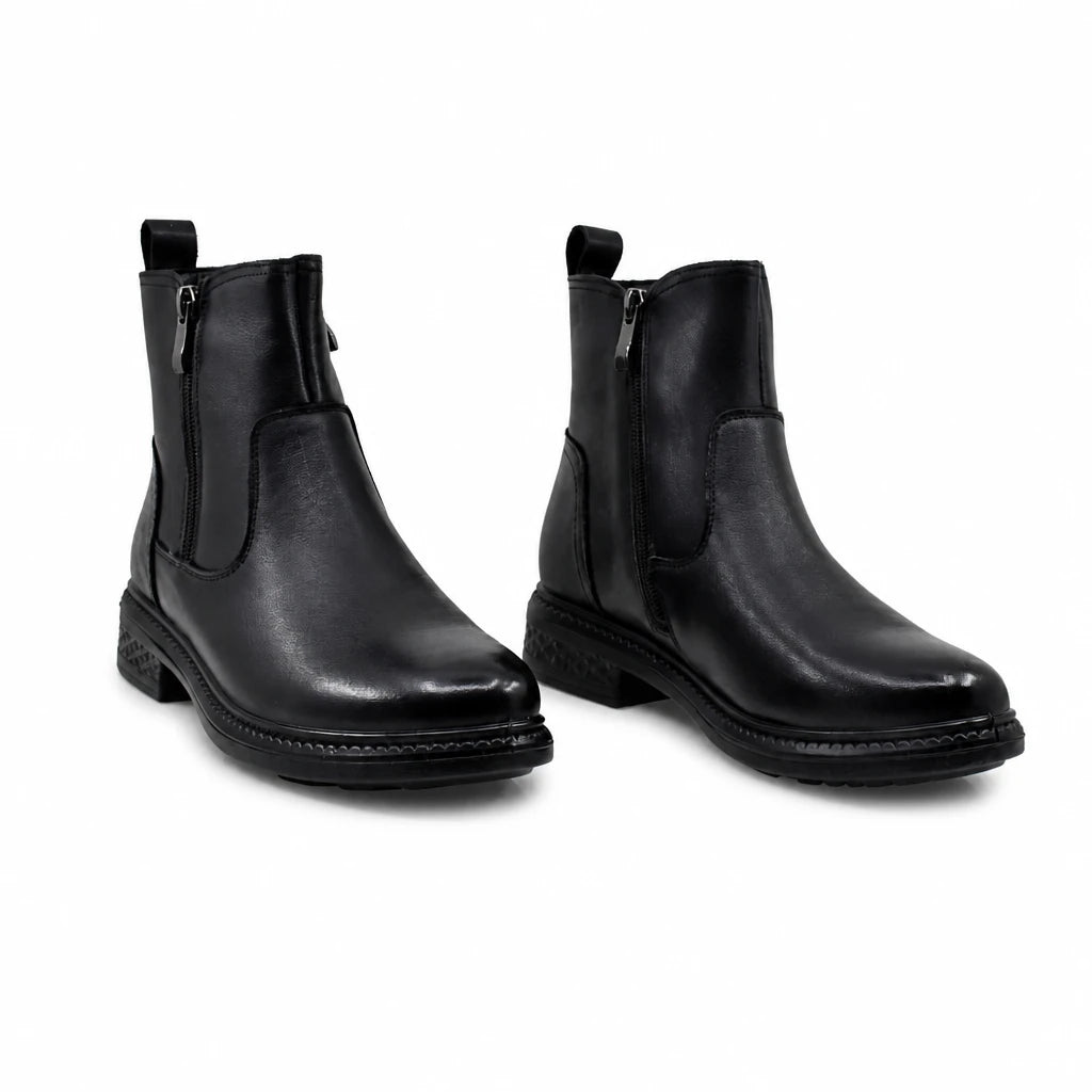 Ghete Dama Casual Anna Viotti Piele Naturala D111-26AW21 negre