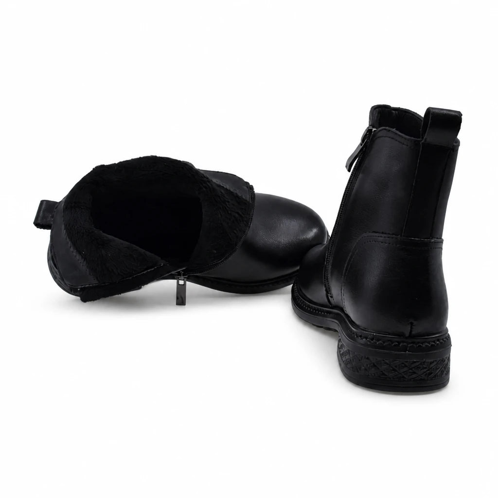 Ghete Dama Casual Anna Viotti Piele Naturala D111-26AW21 negre