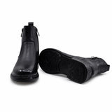 Ghete Dama Casual Anna Viotti Piele Naturala D111-26AW21 negre