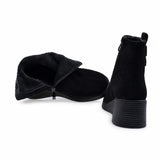 Ghete Dama Casual Anna Viotti Piele Intoarsa D111-26AW29-1 negre