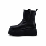 Ghete Dama Casual Anna Viotti Piele Naturala D122-A1381-K903 negre