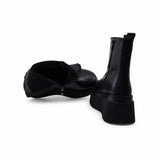 Ghete Dama Casual Anna Viotti Piele Naturala D122-A1381-K903 negre