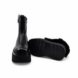 Ghete Dama Casual Anna Viotti Piele Naturala D122-A1381-K903 negre