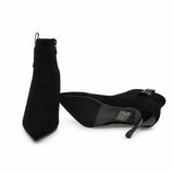 Ghete Dama Elegante Anna Viotti Piele intoarsa D105-8009R-F9-SY01-NT35 negre