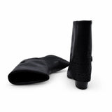 Ghete Dama Casual Anna Viotti Piele Naturala D105-8071R-F256-NT1 negre