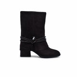 Ghete Dama Casual Anna Viotti Piele Intoarsa D105-8077R-F448-N43 maro