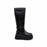 Cizme Dama Casual Anna Viotti Piele Naturala D122-A1381-H8239 negre