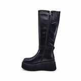 Cizme Dama Casual Anna Viotti Piele Naturala D122-A1381-H8239 negre