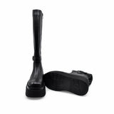 Cizme Dama Casual Anna Viotti Piele Naturala D122-A1381-H8239 negre