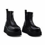 Ghete Dama Casual Anna Viotti Piele Naturala D122-A1381-L9178 negre