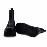 Ghete Dama Casual Anna Viotti Piele Naturala D122-A1381-L9178 negre