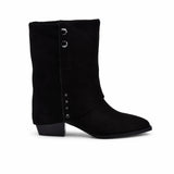 Ghete Dama Casual Anna Viotti Piele Intoarsa D105-B13R-141-N43 maro