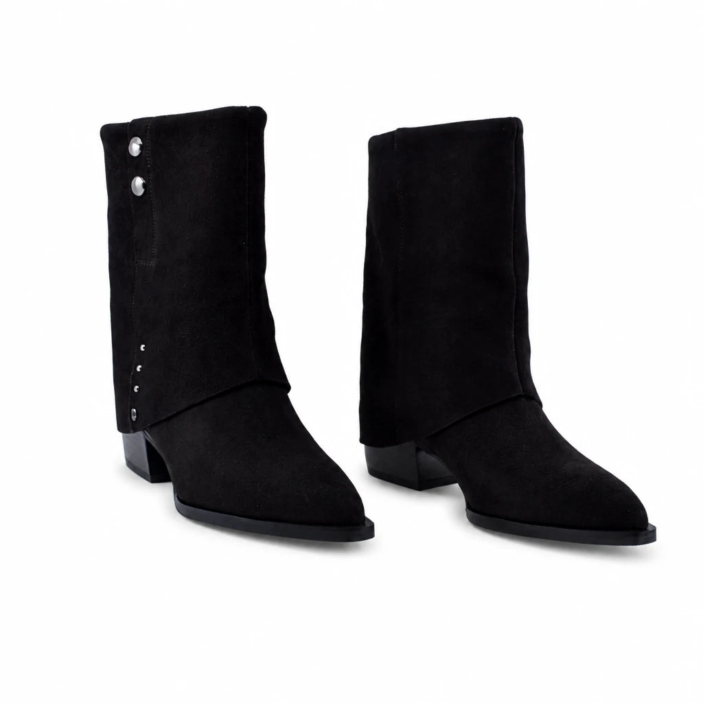 Ghete Dama Casual Anna Viotti Piele Intoarsa D105-B13R-141-N43 maro