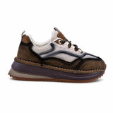 Pantofi dama sport Anna Viotti piele intoarsa D111-S2456 kaki