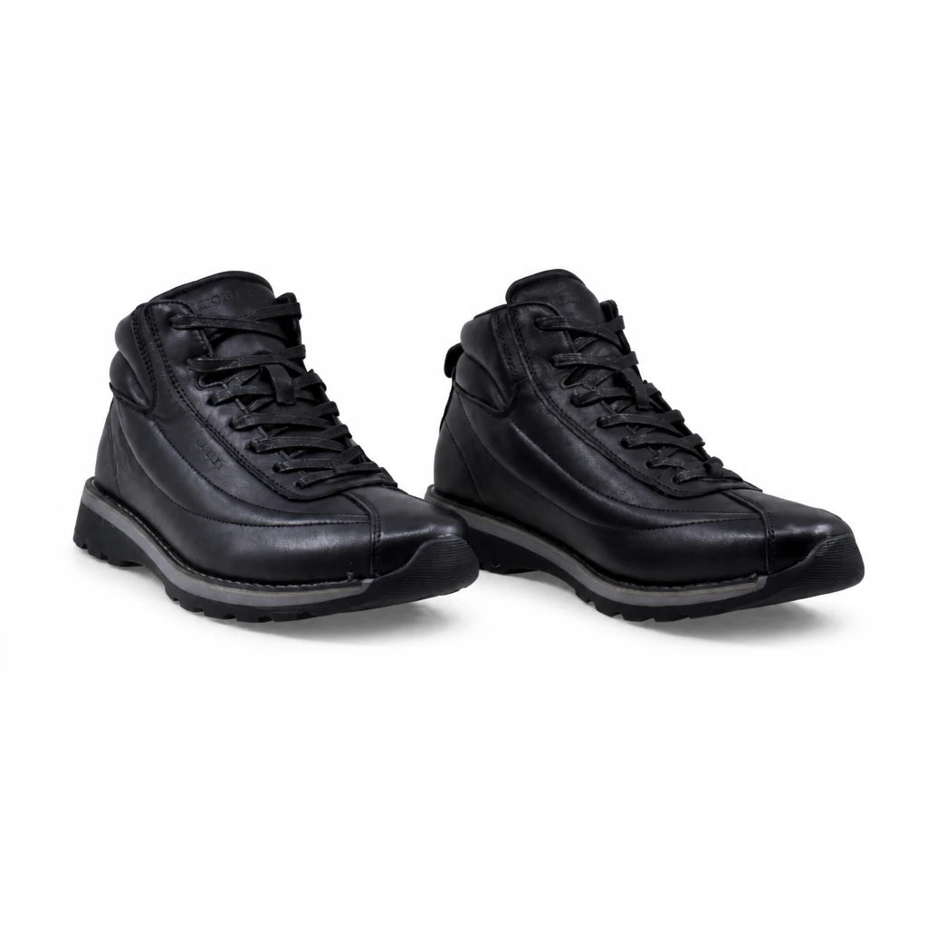 Ghete barbati casual Goretti piele naturala B36-1153 negre