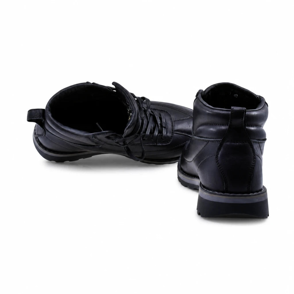 Ghete barbati casual Goretti piele naturala B36-1153 negre