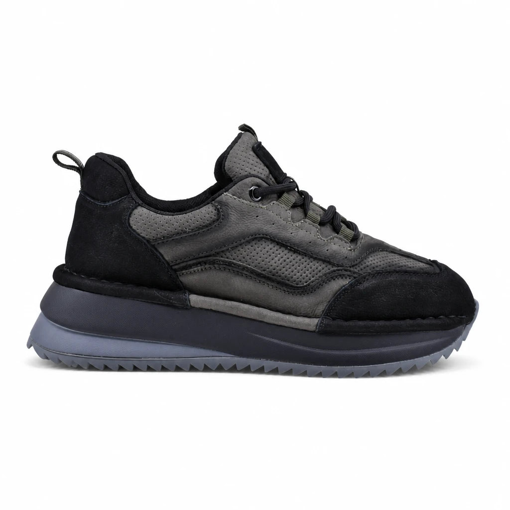 Pantofi dama sport Anna Viotti piele intoarsa D111-S2456 negri