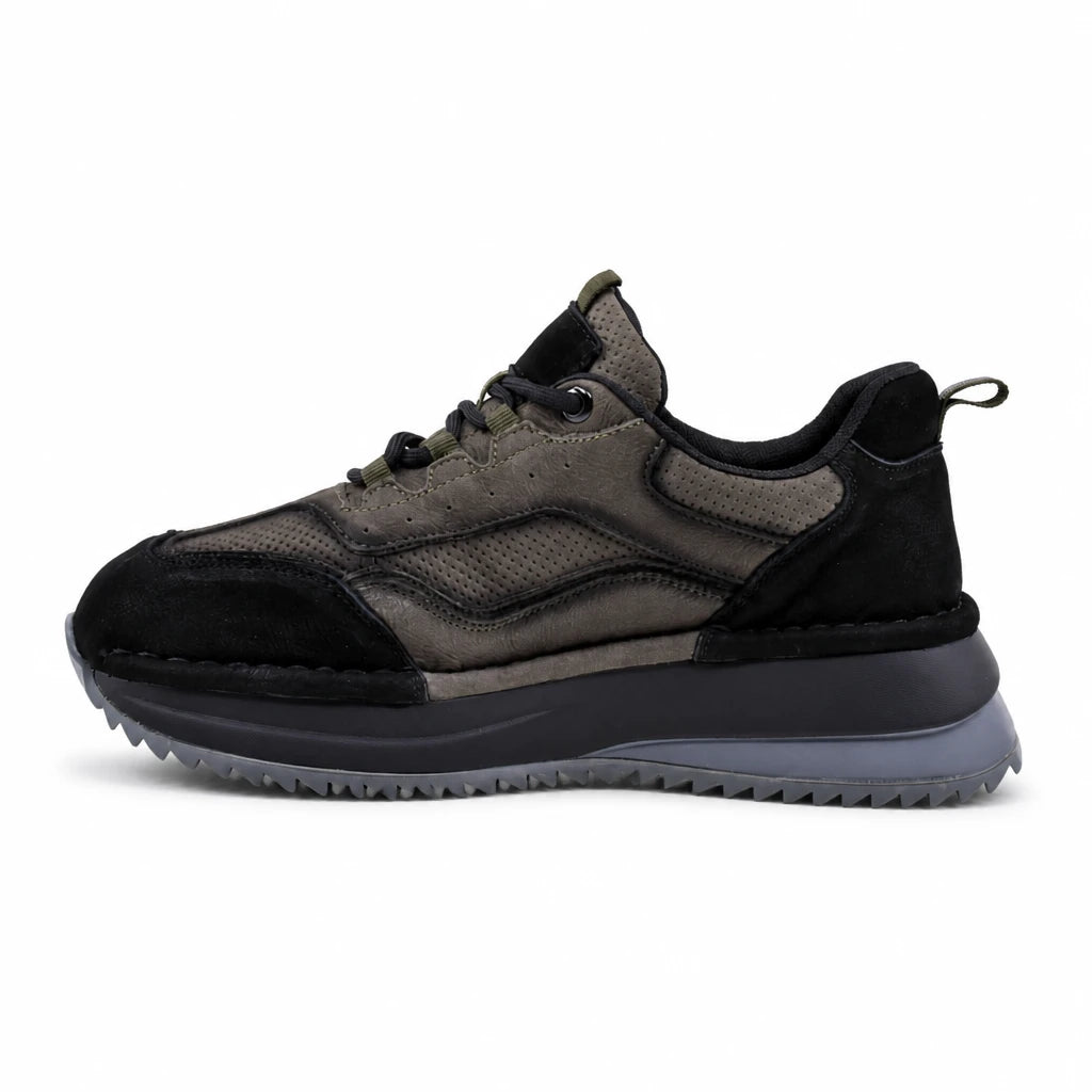 Pantofi dama sport Anna Viotti piele intoarsa D111-S2456 negri