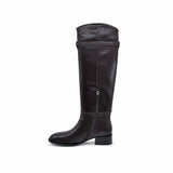 Cizme Dama Casual Anna Viotti Piele Naturala D122-TP115-735 maro