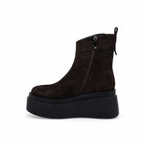 Ghete Dama Casual Anna Viotti Piele Nabuc D122-P115-292 maro