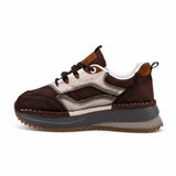 Pantofi dama sport Anna Viotti piele intoarsa D111-S2456 maro