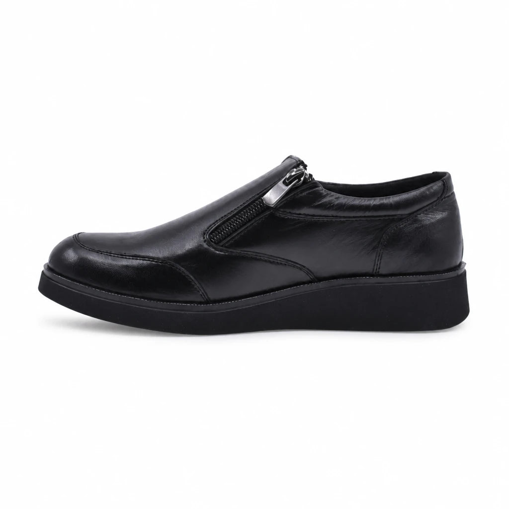 Pantofi dama casual Anna Viotti piele naturala D54-036-45 negri