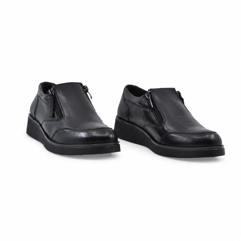 Pantofi dama casual Anna Viotti piele naturala D54-036-45 negri