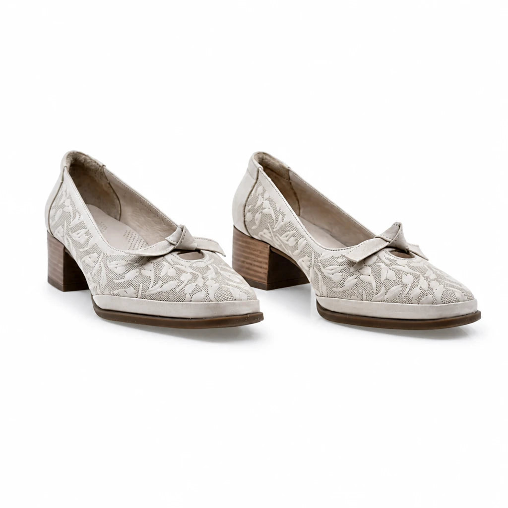 Pantofi dama casual Anna Viotti piele naturala D50-5671 bej