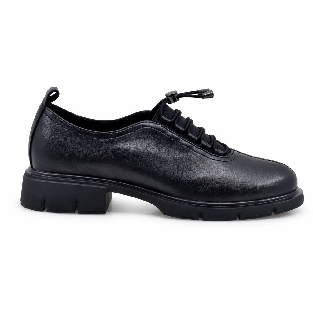 Pantofi dama casual Anna Viotti piele naturala D105-M181-M461-2 negri