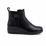 Ghete Dama Casual Anna Viotti Piele Naturala D111-3E18564-72 negre