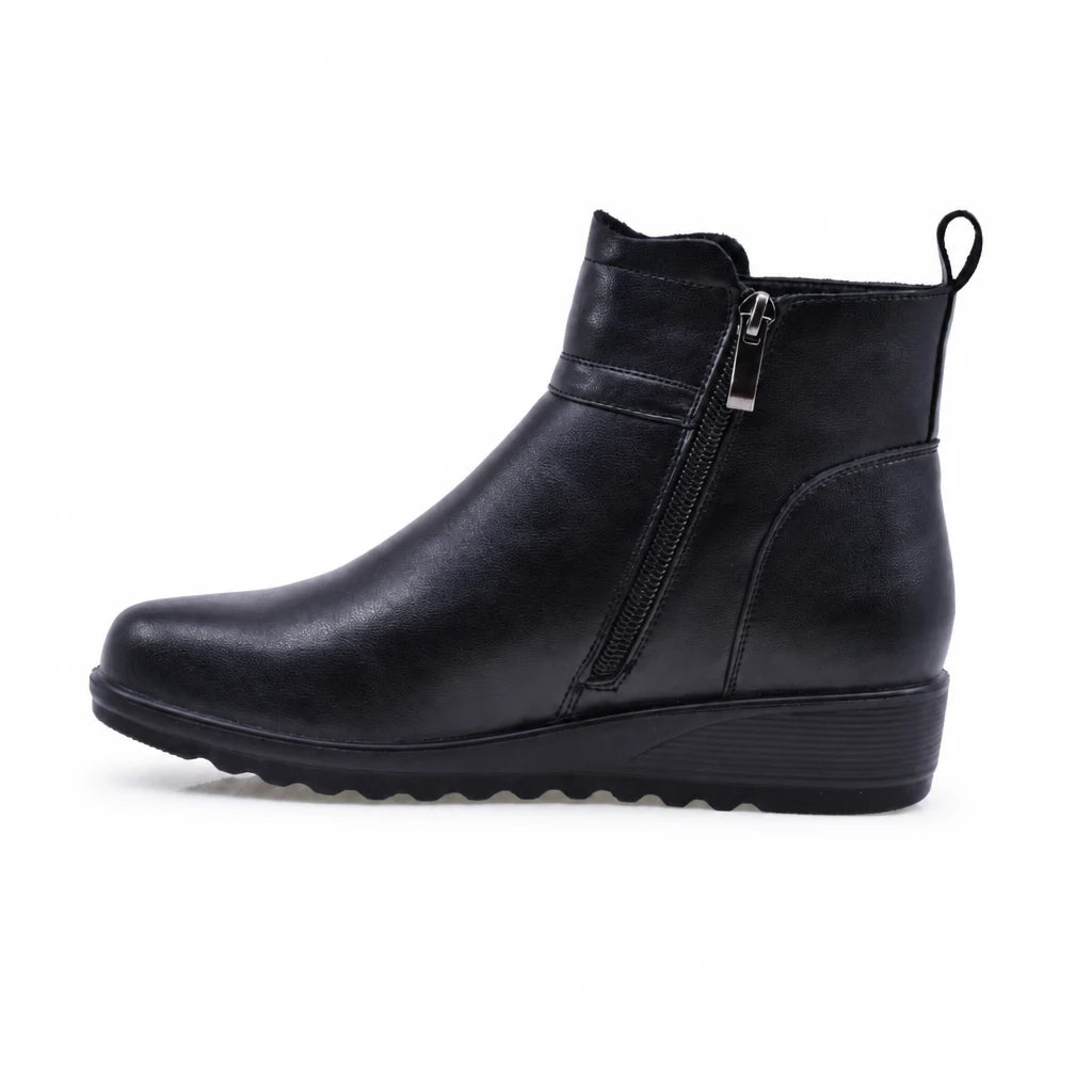 Ghete Dama Casual Anna Viotti Piele Naturala D111-3E18564-72 negre
