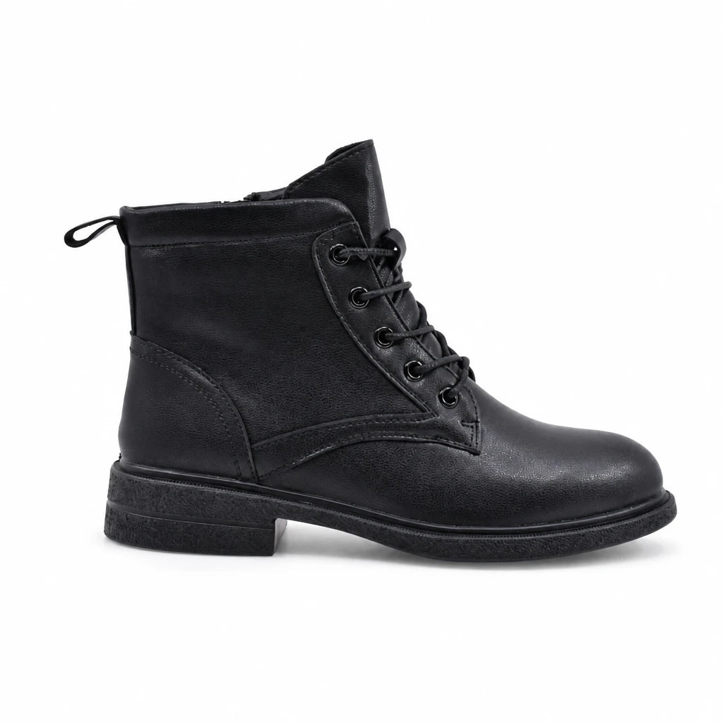 Ghete Dama Casual Anna Viotti Piele Naturala D111-B30047 negre