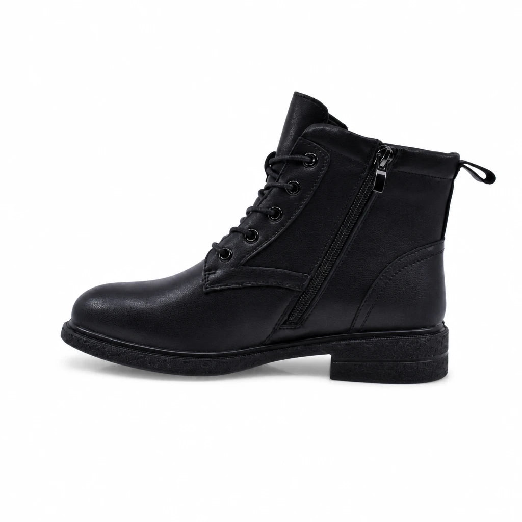 Ghete Dama Casual Anna Viotti Piele Naturala D111-B30047 negre