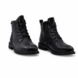 Ghete Dama Casual Anna Viotti Piele Naturala D111-B30047 negre