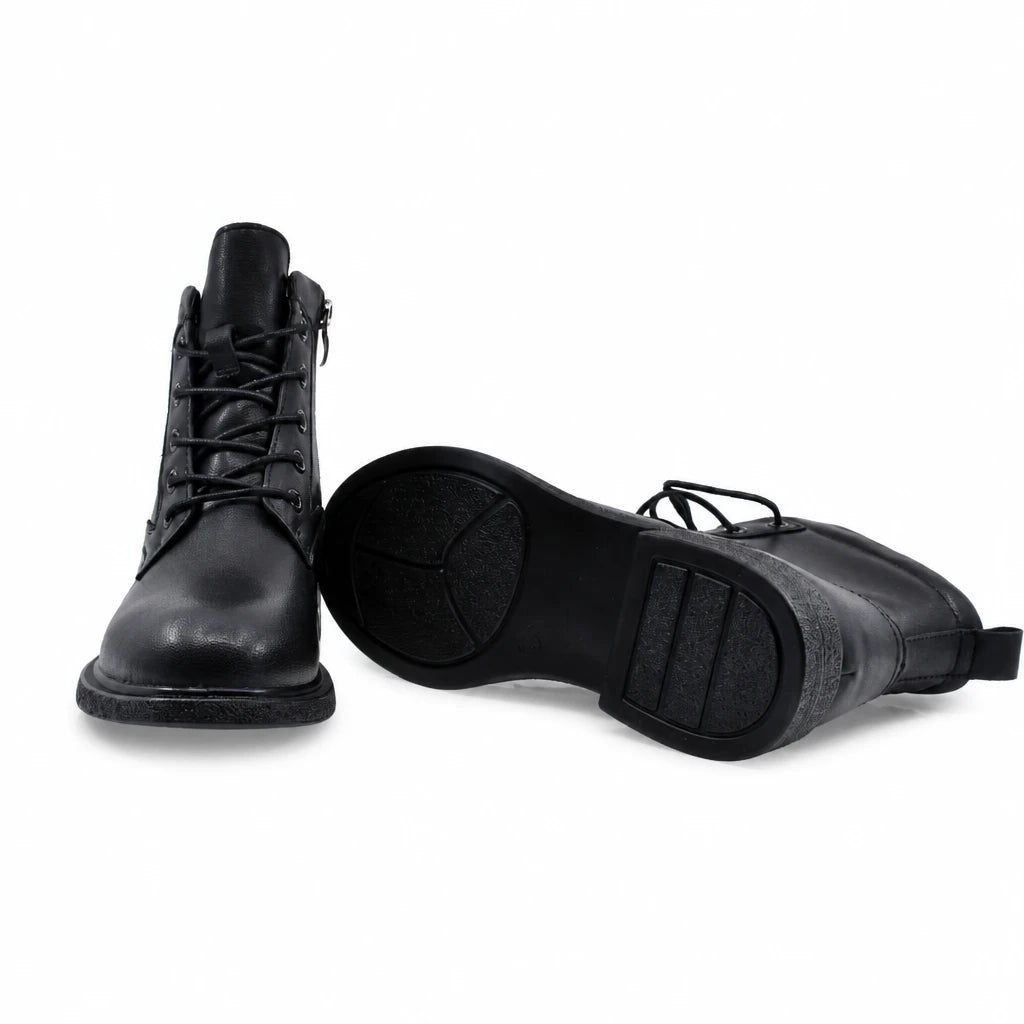 Ghete Dama Casual Anna Viotti Piele Naturala D111-B30047 negre