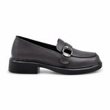 Pantofi dama casual Anna Viotti piele naturala D111-5191 gri inchis