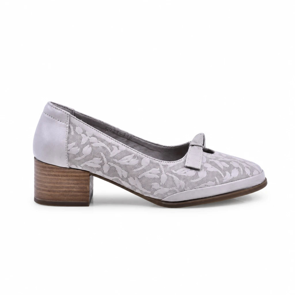 Pantofi dama casual Anna Viotti piele naturala D50-5671 gri